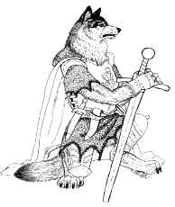 knight wolf
