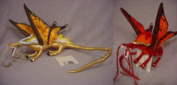 gold/red fairy dragons